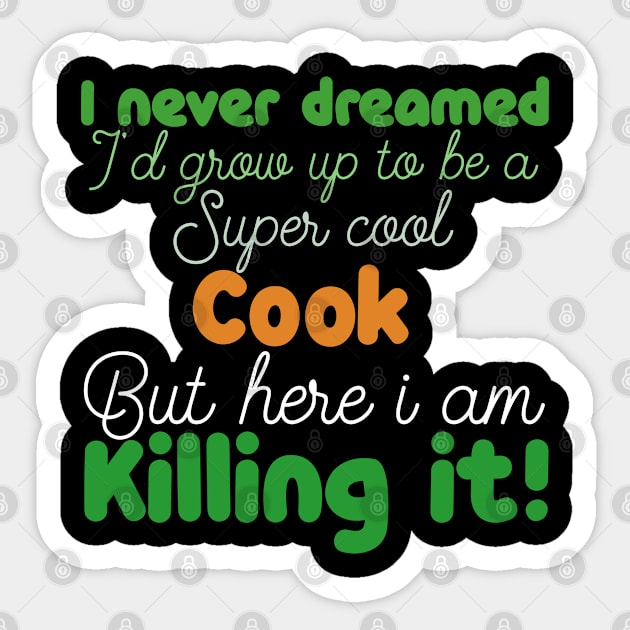 cook Sticker by Design stars 5